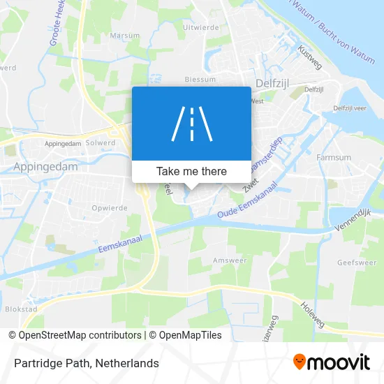 Patrijzenpad map