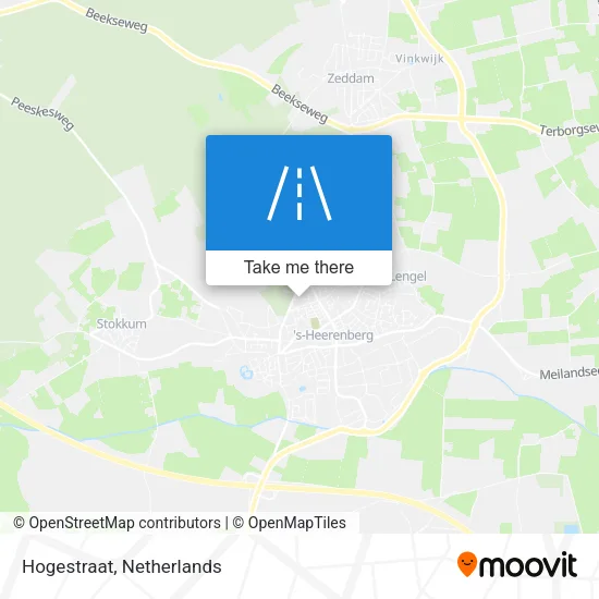 Hogestraat map