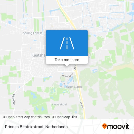 Prinses Beatrixstraat map