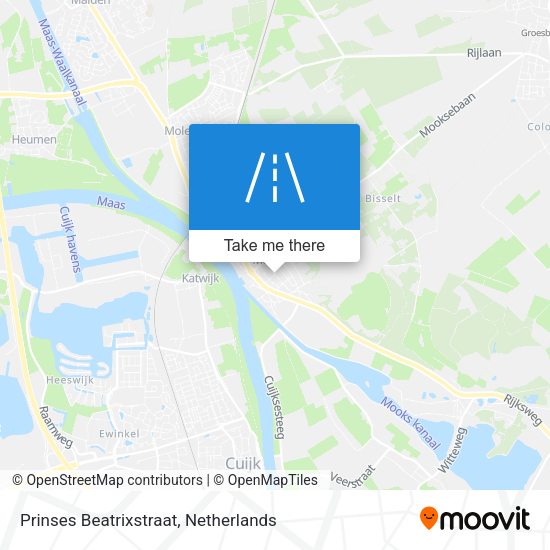 Prinses Beatrixstraat map