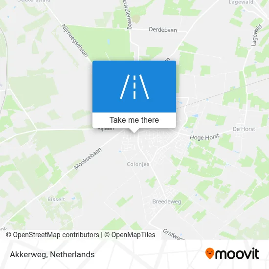 Akkerweg map