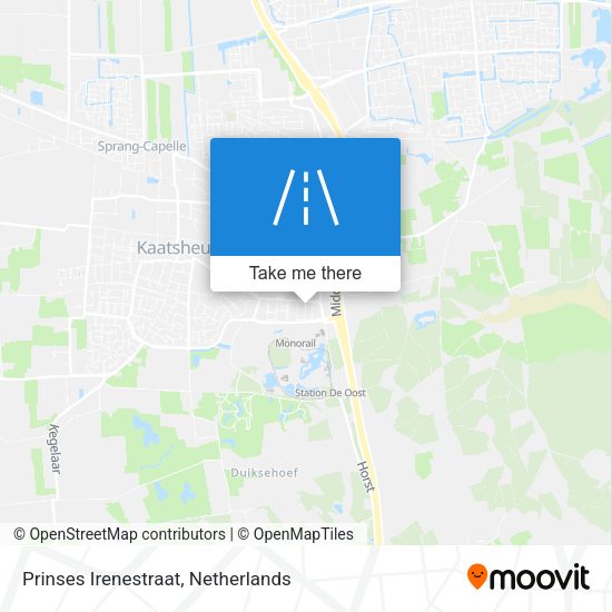 Prinses Irenestraat map