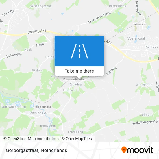 Gerbergastraat map