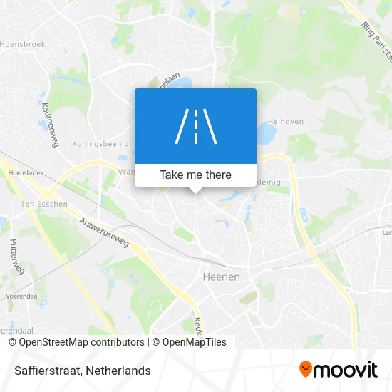 Saffierstraat map