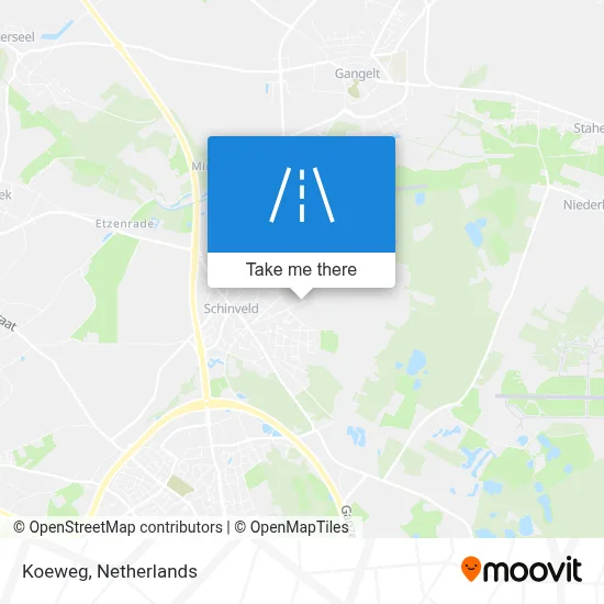 Koeweg map