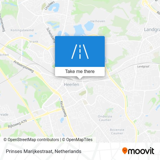 Prinses Marijkestraat map