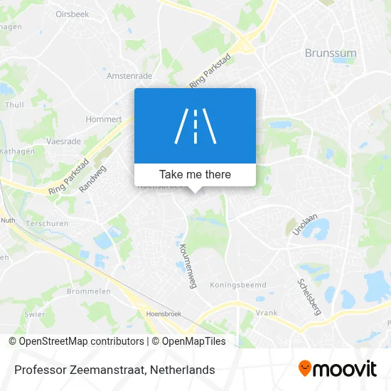 Professor Zeemanstraat map