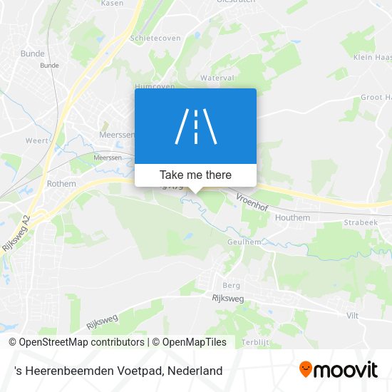 's Heerenbeemden Voetpad map