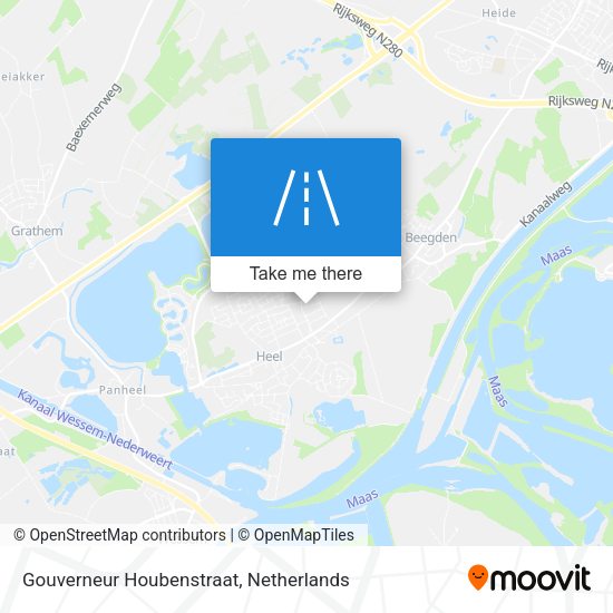 Gouverneur Houbenstraat map
