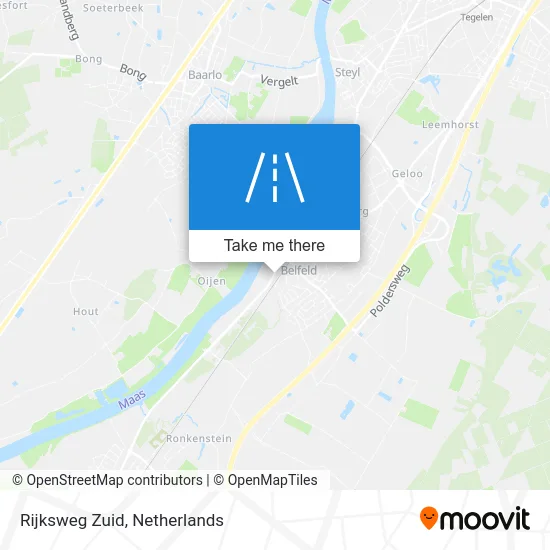 Rijksweg Zuid map