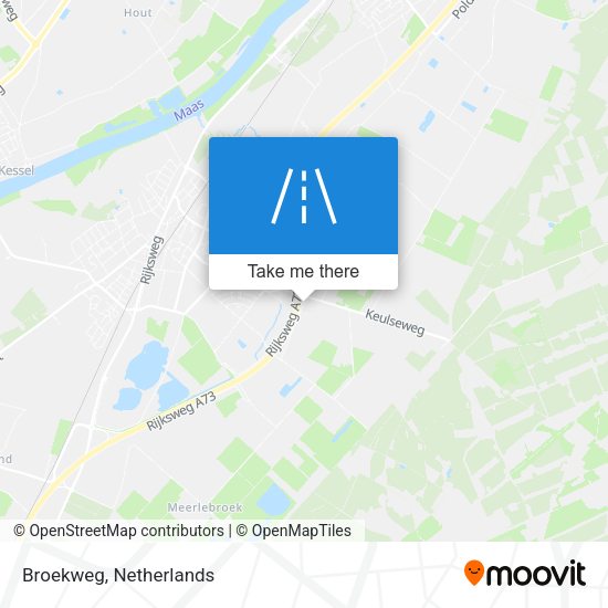 Broekweg map