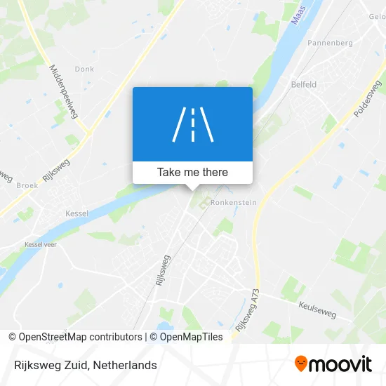 Rijksweg Zuid map