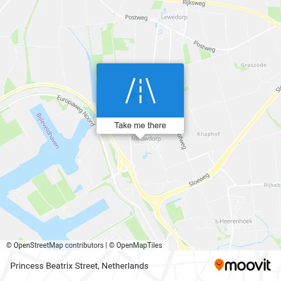 Prinses Beatrixstraat map