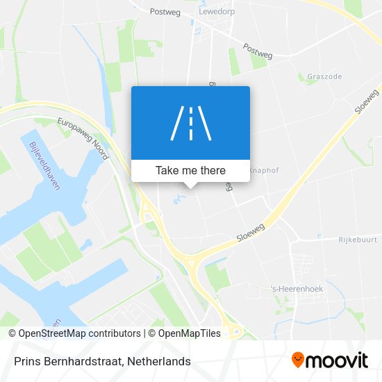 Prins Bernhardstraat map