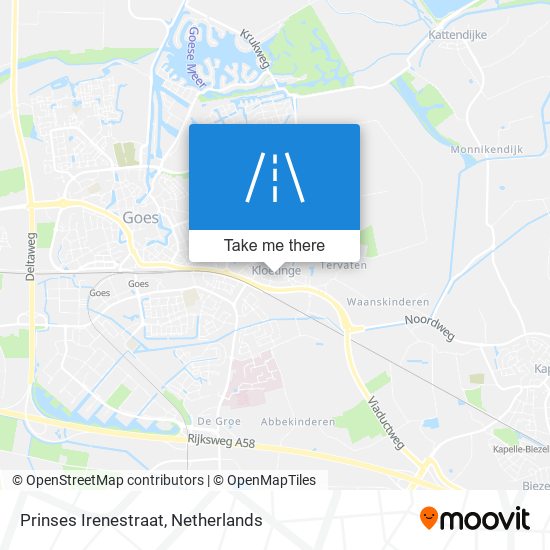 Prinses Irenestraat map