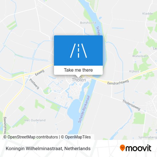 Koningin Wilhelminastraat map