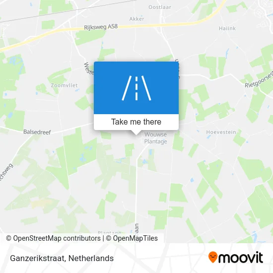 Ganzerikstraat map
