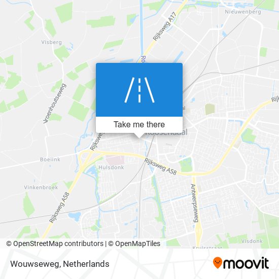 Wouwseweg map