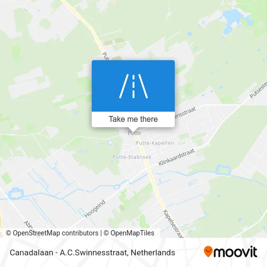 Canadalaan - A.C.Swinnesstraat map