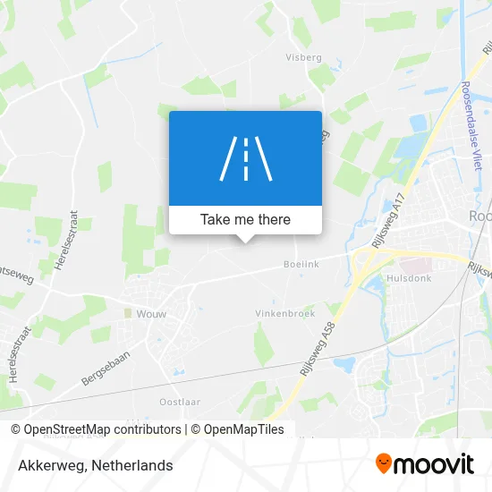 Akkerweg map