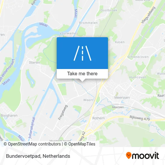 Bundervoetpad map