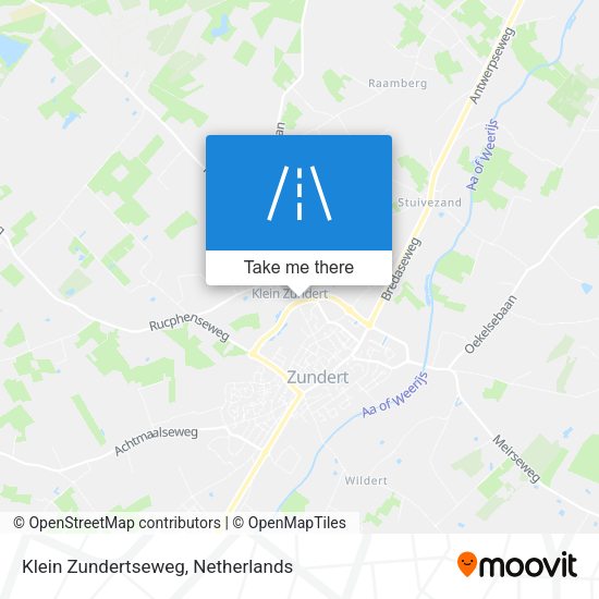 Klein Zundertseweg map