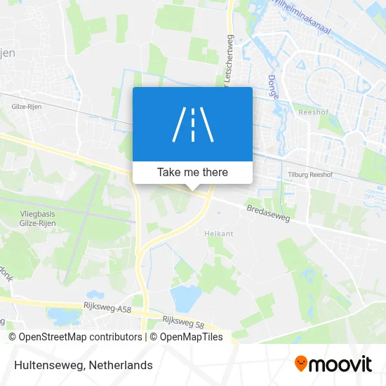 Hultenseweg map