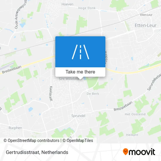 Gertrudisstraat map