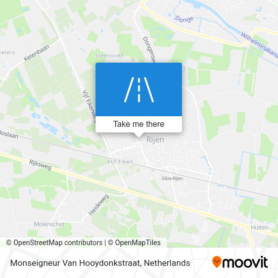 Monseigneur Van Hooydonkstraat map