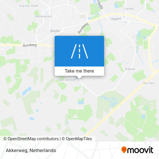 Akkerweg map