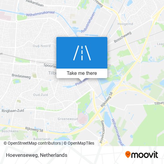 Hoevenseweg map