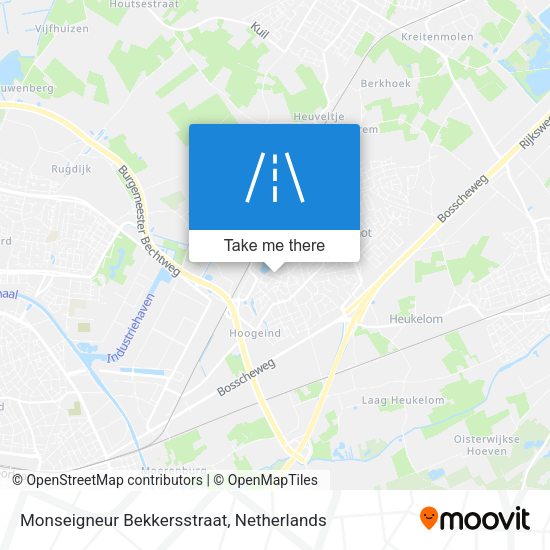 Monseigneur Bekkersstraat map