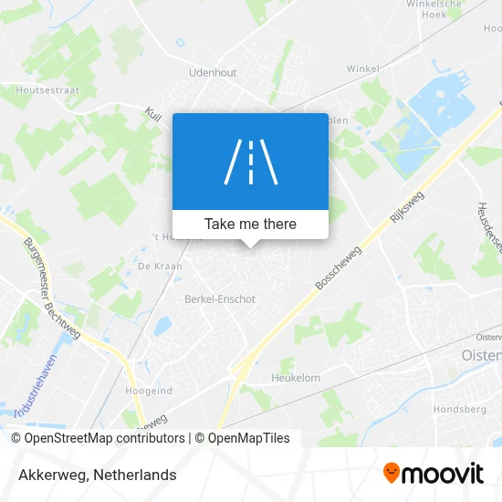 Akkerweg map