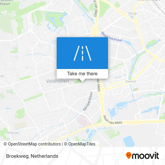 Broekweg map