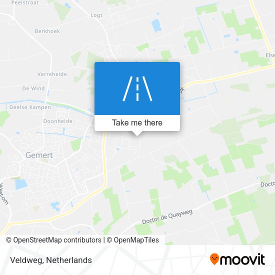 Veldweg map