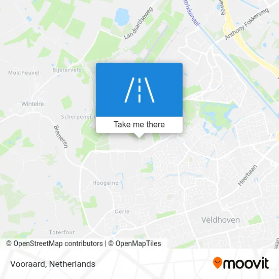 Vooraard map