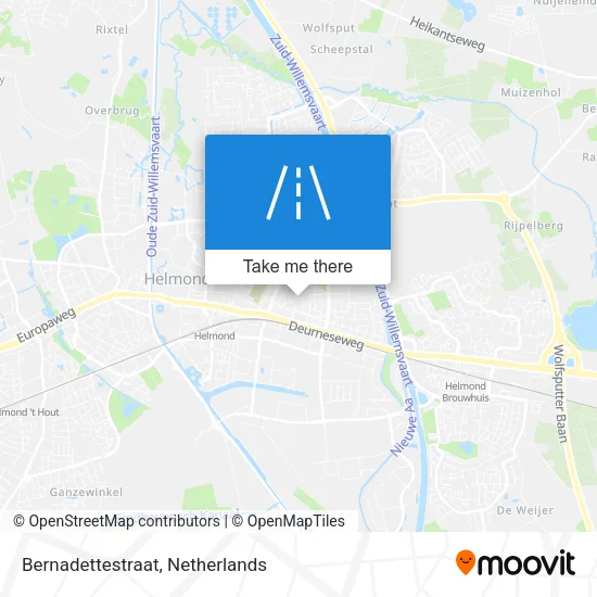 Bernadettestraat map