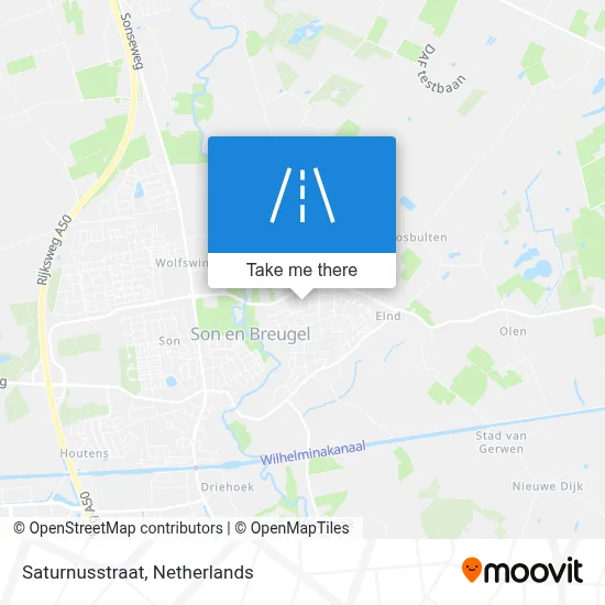 Saturnusstraat map