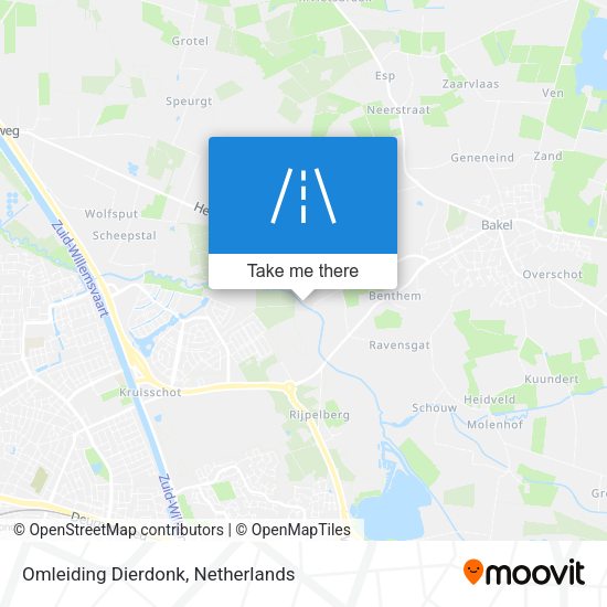 Omleiding Dierdonk map