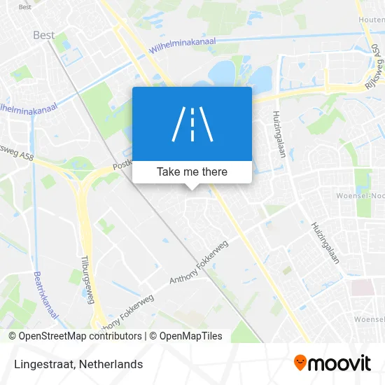Lingestraat map