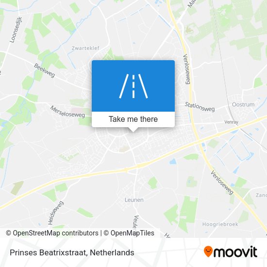 Prinses Beatrixstraat map