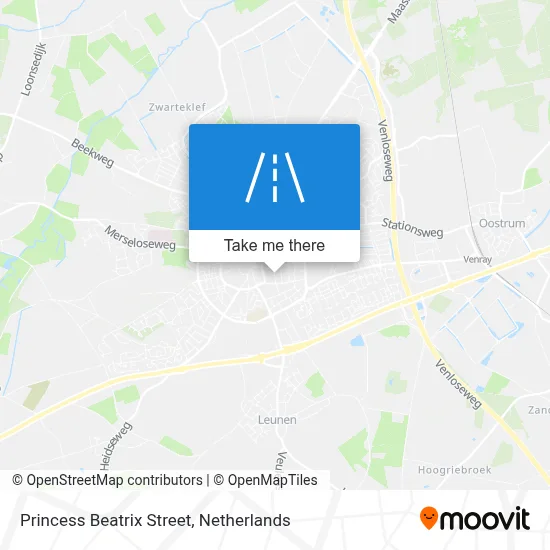 Prinses Beatrixstraat map