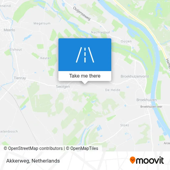 Akkerweg map