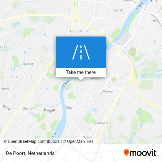 De Poort map