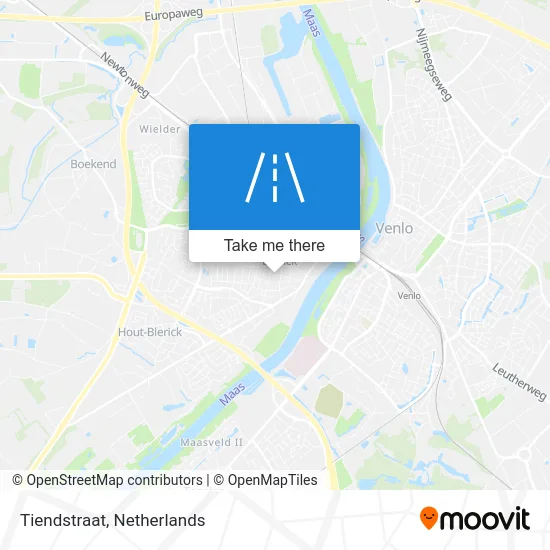 Tiendstraat map