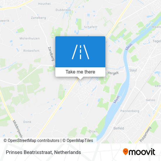 Prinses Beatrixstraat map