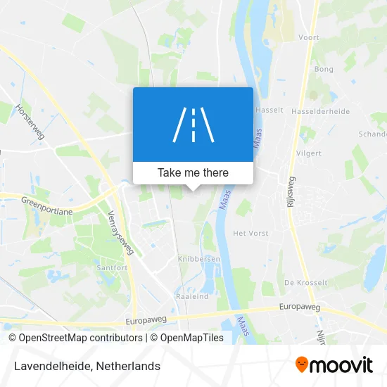 Lavendelheide map