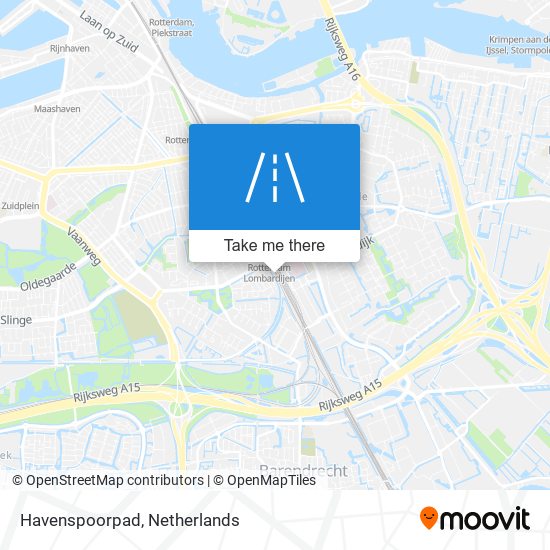 Havenspoorpad map