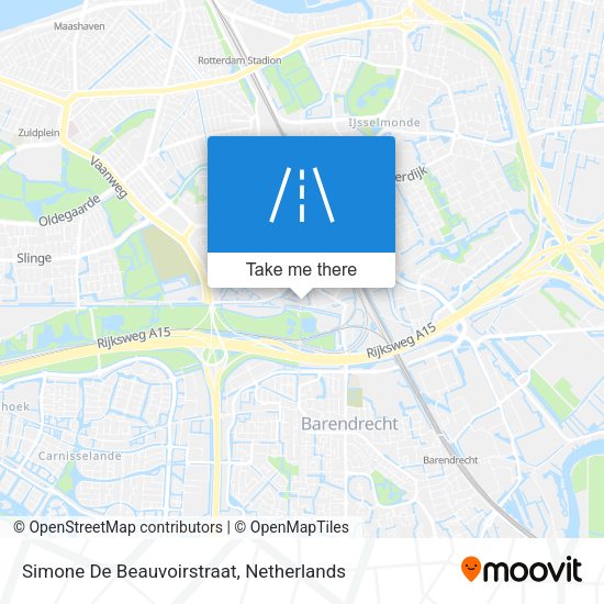 Simone De Beauvoirstraat map