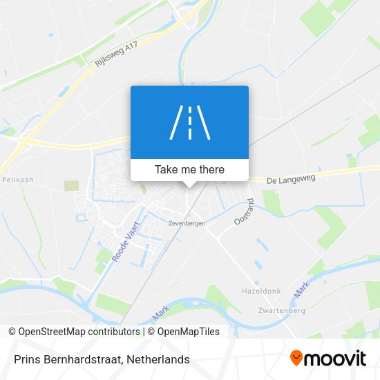 Prins Bernhardstraat map